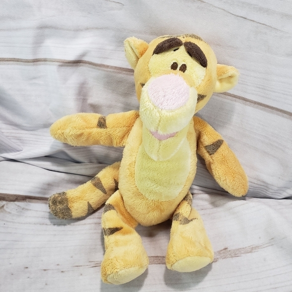 Disney Baby Tigger Winnie The Pooh Rattle Plush Toy Sewn Eyes 12 Inch 2012 - Picture 1 of 9
